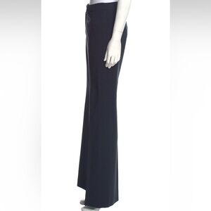 Akris Punto Navy Wide Leg Trousers, Size 10